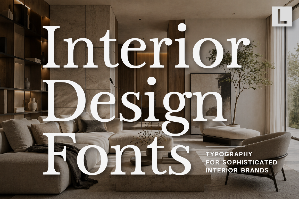 Interior Design Fonts - Typography for Sophisticated Interior Brands