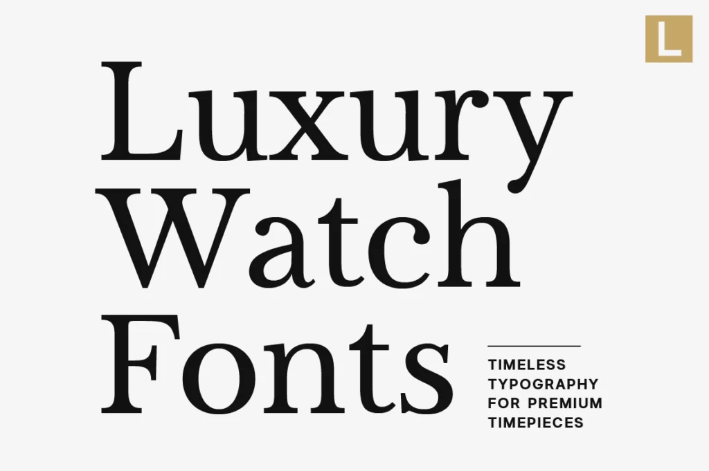 Luxury Watch Fonts