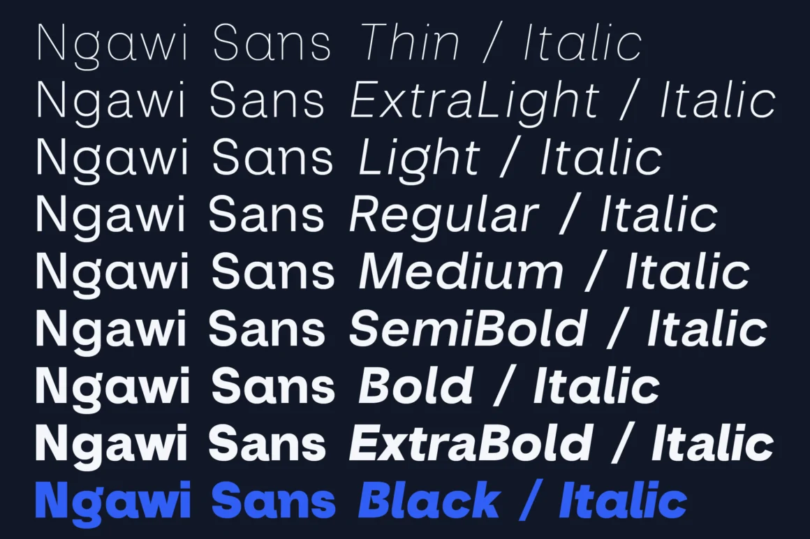 ngawi-sans-06-weights-and-italics