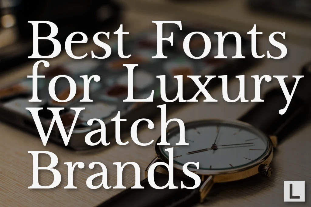 Best Fonts for Luxury Watch Brands