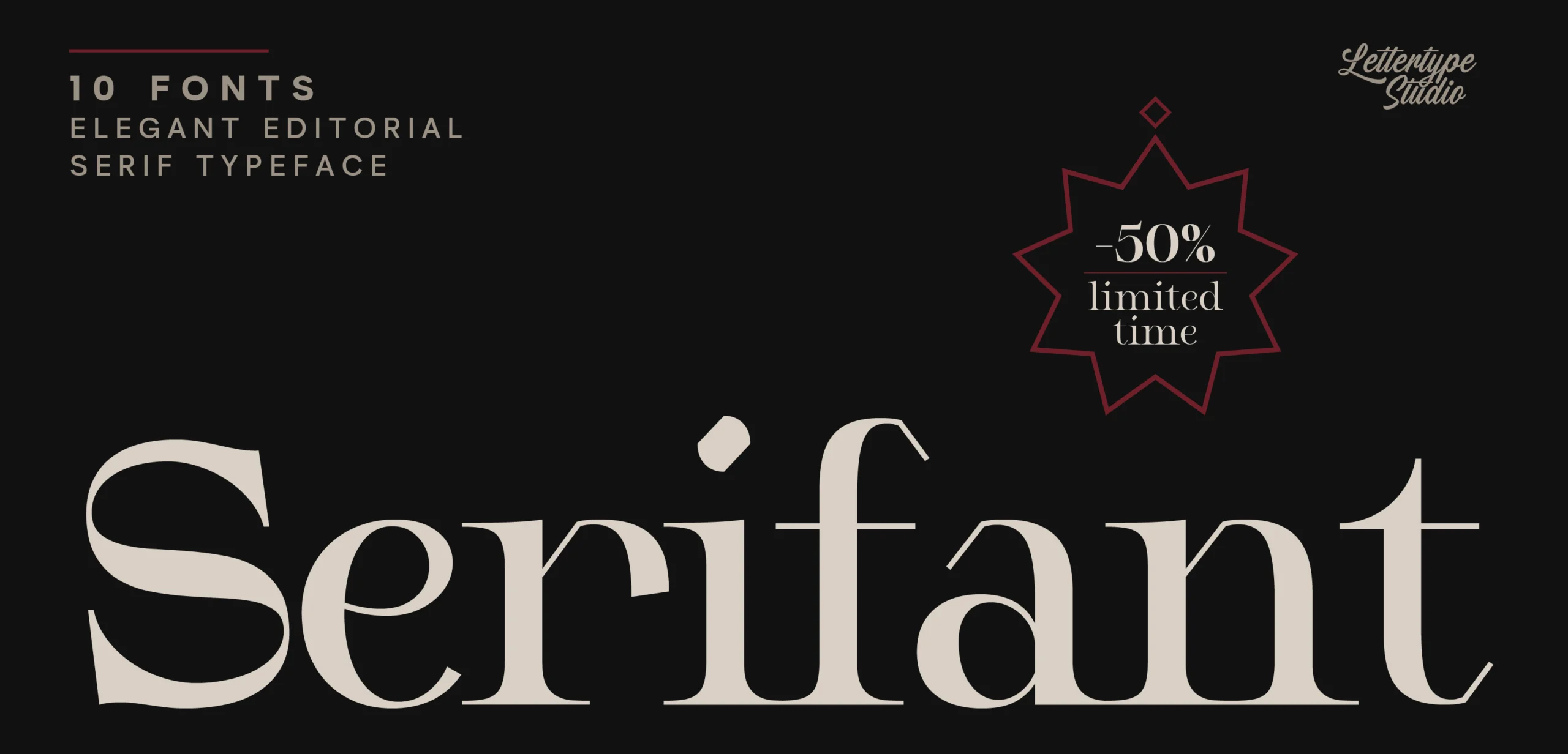 Serifant - Hero Cover Lettertype Studio - 2026